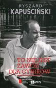 Okładka książki To nie jest zawód dla cyników BR w.2016