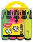 Opakowanie Zakreślacz fluo peps mix kolorów 4 szt etui