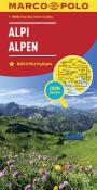 Alpy mapa. Autor: Opracowanie zbiorowe. Dadada.pl Okładka książki Alpy mapa