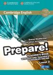 Cambridge English Prepare! 2 Teacher's Book + DVD. Autor: Emma Heyderman. Dadada.pl Okładka książki Cambridge English Prepare! 2 Teacher's Book + DVD