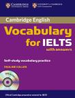 Okładka książki CAMBRIDGE VOCABULARY FOR IELTS WITH ANSWERS AND AUDIO CD-PEA