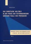 Okładka książki Das christliche Weltbild in der Prosa der Osterreichischen Dichterin Paula von Preradović