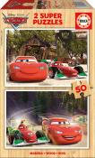 Drewniane puzle Auta 2 x 50 elementów. Wydawca: Educa Borras. Dadada.pl Opakowanie Drewniane puzle Auta 2 x 50 elementów