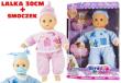 Opakowanie Duża płacząca lalka bobas w ubranku + smoczek