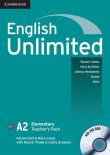 English Unlimited Elementary Teacher's Pack + DVD. Autor: Doff Adrian, Lloyd Mark. Dadada.pl Okładka książki English Unlimited Elementary Teacher's Pack + DVD