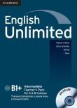 English Unlimited Intermediate Teacher's Pack + DVD. Autor: Clementson Theresa, Gray Leanne, Smith Howard. Dadada.pl Okładka książki English Unlimited Intermediate Teacher's Pack + DVD