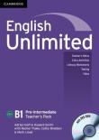 English Unlimited Pre-intermediate Teacher's Pack + DVD. Autor: Doff Adrian, Smith Howard. Dadada.pl Okładka książki English Unlimited Pre-intermediate Teacher's Pack + DVD