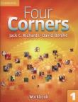 Four Corners 1 Workbook. Autor: Jack C. Richards and Carlos Barbisan, Bohlk David. Dadada.pl Okładka książki Four Corners 1 Workbook