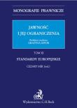 Okładka książki Jawność i jej ograniczenia. Standardy europejskie. Tom 11