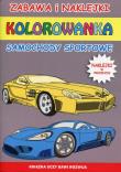Kolorowanka Samochody sportowe. Autor: Tonder Krzysztof. Dadada.pl Okładka książki Kolorowanka Samochody sportowe