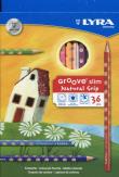 Opakowanie Lyra Kredki Groove slim 36 sztuk + temperówka