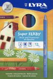 Opakowanie Lyra Kredki Super Ferby lakierowane 12 sztuk