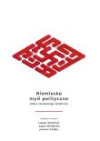 Niemiecka myśl polityczna. Wydawca: Klub Zachowawczo-Monarchistyczny. Dadada.pl Opakowanie Niemiecka myśl polityczna