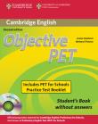 Objective PET Student's Book without answers + CD. Autor: Hashemi Louise, Thomas Barbara. Dadada.pl Okładka książki Objective PET Student's Book without answers + CD