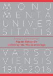 Okładka książki Poczet Rektorów Uniwersytetu Warszawskiego