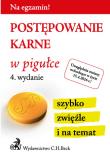 Okładka książki Postępowanie karne w pigułce