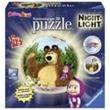 Opakowanie Puzzle 3D Kuliste Masza i niedźwiedź lampka 72