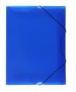 Opakowanie Teczka z gumką wąska niebieska transparentna
