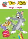 Tom i Jerry. Maluję i naklejam. Autor:   Praca zbiorowa. Dadada.pl Okładka książki Tom i Jerry. Maluję i naklejam