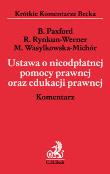 Okładka książki Ustawa o nieodpłatnej pomocy prawnej oraz edukacji prawnej. Komentarz