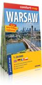 Warszawa (Warsaw) comfort! map laminowany plan kieszonkowy. Autor: Praca zbiorowa. Dadada.pl Okładka książki Warszawa (Warsaw) comfort! map laminowany plan kieszonkowy