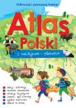 Atlas Polski z naklejkami i plakatem. Autor: Paulina Kaniewska. Dadada.pl Okładka książki Atlas Polski z naklejkami i plakatem