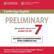 Cambridge English Preliminary 7 Audio 2CD. Wydawca: Cambridge University Press. Dadada.pl Opakowanie Cambridge English Preliminary 7 Audio 2CD