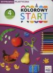 Kolorowy start Czterolatek Wyprawka plastyczna. Autor: Żaba-Żabińska Wiesława. Dadada.pl Okładka książki Kolorowy start Czterolatek Wyprawka plastyczna