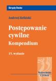Postępowanie cywilne Kompendium. Autor: adwokat Andrzej Zieliński. Dadada.pl Okładka książki Postępowanie cywilne Kompendium