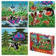 Opakowanie Puzzle 3x55 Krecik i parasol DINO