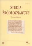 Opakowanie Studia źródłoznawcze Tom 53