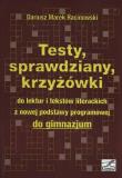 Testy sprawdziany krzyżówki. Autor: Racinowski Dariusz Marek. Dadada.pl Okładka książki Testy sprawdziany krzyżówki
