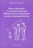 Wzorce aktywności w narracjach rodzinnych. Autor: Chądzyńska Małgorzata. Dadada.pl Okładka książki Wzorce aktywności w narracjach rodzinnych