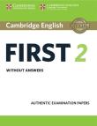 Opakowanie Cambridge English First 2 Student's Book without answers