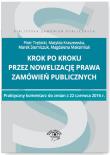 Okładka książki Krok po kroku przez nowelizację Prawa zamówień publicznych. Praktyczny komentarz do zmian z 22 czerwca
