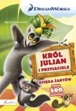 Król Julian i przyjaciele Księga żartów. Autor: Marcin Przewoźniak. Dadada.pl Okładka książki Król Julian i przyjaciele Księga żartów
