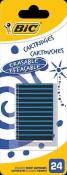 Opakowanie Naboje do piór niebieskie 24 sztuki BIC