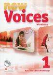 New Voices 1 Zeszyt ćwiczeń z płytą CD. Autor: Bilsborough Katherine, Bilsborough Steve. Dadada.pl Okładka książki New Voices 1 Zeszyt ćwiczeń z płytą CD