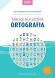 Ortografia. Tablice dla ucznia. Autor: Mariola Rokicka. Dadada.pl Okładka książki Ortografia. Tablice dla ucznia