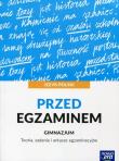 Przed egzaminem GIM J. polski NE. Autor: Hanna Moszczeńska, Marianna Gutowska, Zofia Kołos. Dadada.pl Okładka książki Przed egzaminem GIM J. polski NE