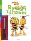 Pszczółka Maja Rysuję i ścieram. Autor: Paulina Kaniewska. Dadada.pl Okładka książki Pszczółka Maja Rysuję i ścieram