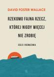 Rzekomo fajna rzecz której nigdy więcej nie zrobię. Autor: David Foster Wallace. Dadada.pl Okładka książki Rzekomo fajna rzecz której nigdy więcej nie zrobię