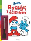 Smerfy Rysuję i ścieram. Autor: Paulina Kaniewska. Dadada.pl Okładka książki Smerfy Rysuję i ścieram