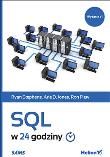 SQL w 24 godziny. Autor: Stephens Bryan, Marie D. Jones, Ron Plew. Dadada.pl Okładka książki SQL w 24 godziny