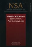 Opakowanie Zeszyty Naukowe Sądownictwa Administracyjnego 3/2013