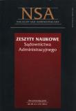 Opakowanie Zeszyty Naukowe Sądownictwa Administracyjnego 4/2011