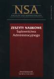 Opakowanie Zeszyty Naukowe Sądownictwa Administracyjnego 5/2012
