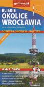 Bliskie okolice Wrocławia część południowo-zachodnia, 1:50 000. Autor:   Praca zbiorowa. Dadada.pl Okładka książki Bliskie okolice Wrocławia część południowo-zachodnia, 1:50 000