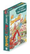 Co robią Auta i Żeloglutki. Autor: Nowicki Artur, Brykczyński Marcin, Janusz Wyrzykowski. Dadada.pl Okładka książki Co robią Auta i Żeloglutki