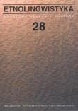 Okładka książki Etnolingwistyka T.28 Problemy języka i kultury